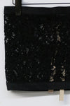 OUDE WAAG lace stitching tube top top OW-23SS-TP01 black